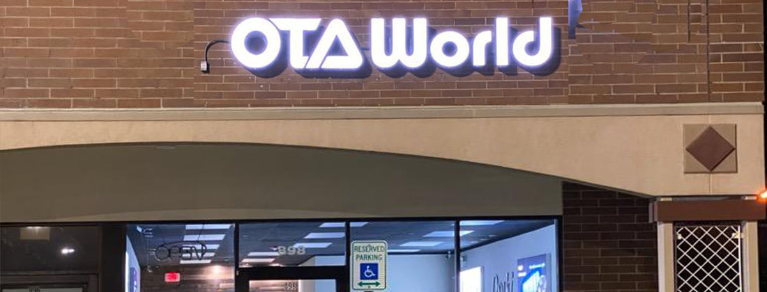 OTA World illuminated exterior